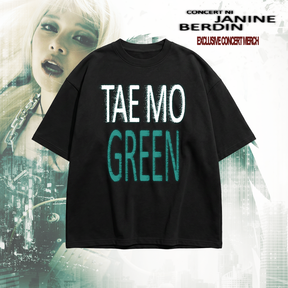 Tae Mo Green Graphic Tee